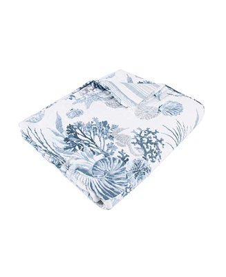 Levtex Coral Landing Reversible Quilted Throw, 50" x 60"
