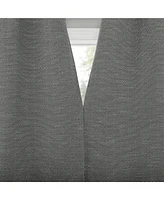 Sarasi Contrast Tweed Magnetic Closure 100% Blackout Grommet Curtain Panel