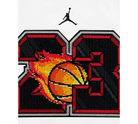 Jordan Big Boys Customized Air Flame Graphic T-Shirt