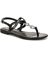 Sam and Libby Women's Pearl T Strap Thong Flat Sandals