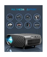 Elephas Mini Projector for iPhone, Elephas Upgraded 1080P Hd Projector, 8000L Portable Projector with Tripod and Carry Bag