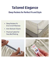 Certified Luxury 100% Egyptian Cotton Sheets Cal King Set - Percale Sheet with Deep Pockets, Cool and Durable Bedding