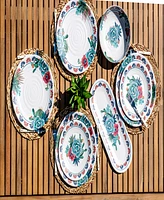 TarHong Desert Succulent 6-Pc. Dinner Plates, Service For 6
