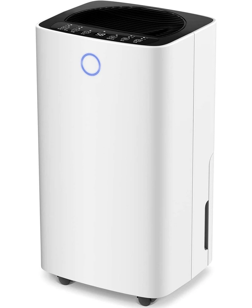 Zafro Dehumidifier for Bathroom & Basement & Bedroom & Room with Drain Hose, 1,500 Sq. Ft Dehumidifiers with Auto or Manual Drainage, 3 Working Modes/