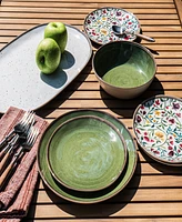 TarHong Retreat Pottery 6-Pc. Dinner Plates, Service For 6