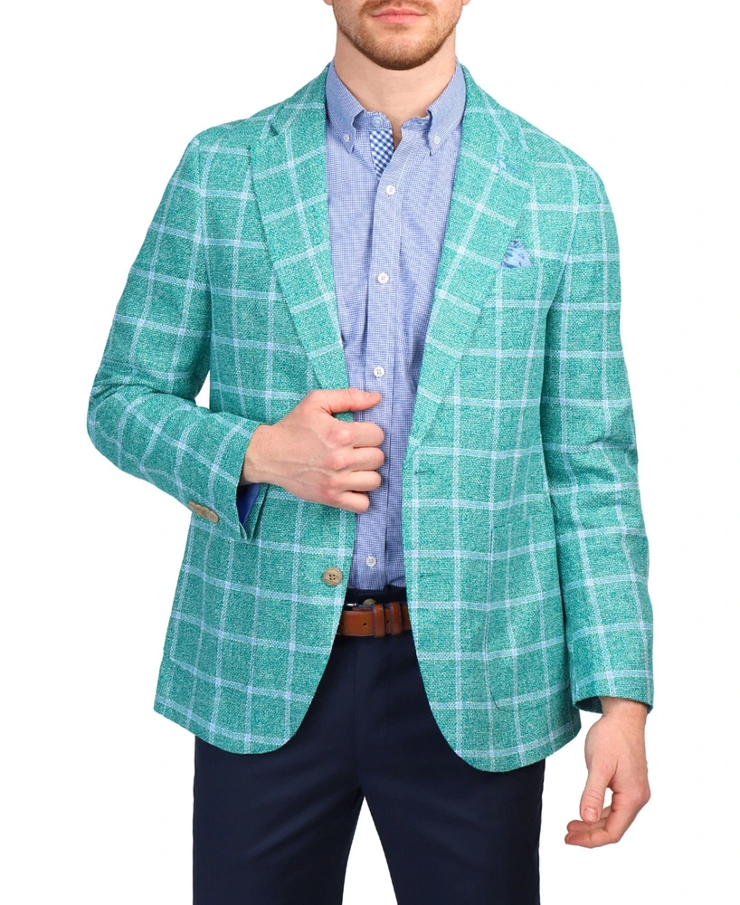Tailorbyrd Men's Yarn Dye Windowpane Sportcoat