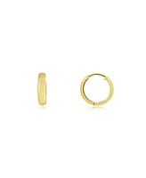 The Lovery Gold Huggie Hoop Earrings 14K Gold