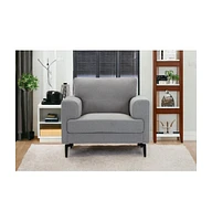 Linen Fabric Armchair – Elegant and Versatile Seating Option