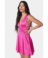 Bebe Women's Elastic Waist Skater Dress