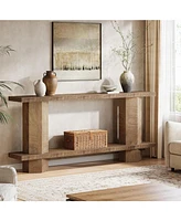 Tribesigns Console Table for Entryway, Wooden Sofa Table Behind Couch, for Living Room, Hallway, Foyer