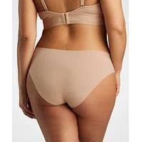 Siella Women's Organic Cotton No-Show Bikini