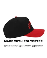 Marvel Men's Ultimate Spider-Man Web Slinger Black & Red A-Frame Snapback Hat