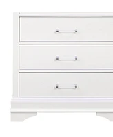 Solid Wood Five-Drawer Chest with Led Lighting for Bedroom Storage