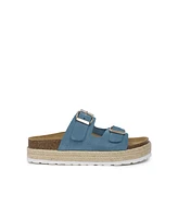 Double Buckle Platform Sandals