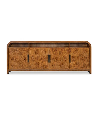Prescott 84" Mappa Burl Entertainment Console