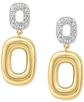 Effy Diamond Pave Geometric Drop Earrings (7/8 ct. t.w.) in 14k Gold
