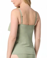 Coco Reef Women's Aura Ruffle Lurex Tankini Top