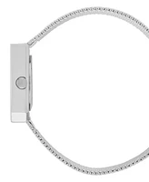 London Fog Unisex Cavern Silver Alloy Mesh Watch, 24mm