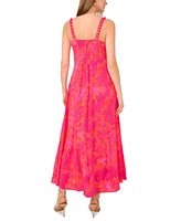Vince Camuto Women's Printed Tiered Sleeveless Maxi Dress