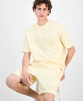 Hugo Boss Mens Dinkee Logo Graphic Cotton T Shirt Dinkoe Cotton Shorts