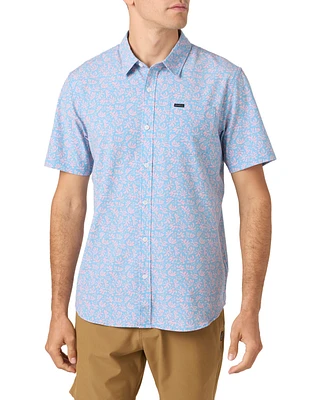 O'Neill Men's Traveler Upf Traverse Slub Short Sleeve Relaxed Shirt