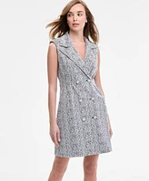 Karl Lagerfeld Paris Women's Abstract Jaquard Knit Dress
