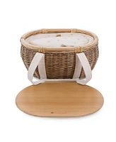 Picnic Time Castaway Insulated Cooler Picnic Basket, 17.5"x 13"