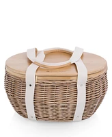 Picnic Time Castaway Insulated Cooler Picnic Basket, 17.5"x 13"