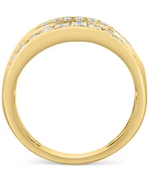 Effy Diamond Multirow Wide Statement Ring (1-1/20 ct. t.w.) in 14k Gold