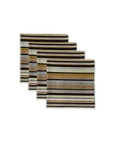Tableau Ashland Strip Set of 4 Napkins, 8.25" x 8.25"