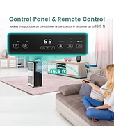 Gymax 8000 Btu Ashrae Portable Air Conditioner 3-in-1 Ac Unit w/ Cool Dehum Fan Sleep Mode