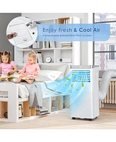 Gymax 3-in-1 Portable Air Conditioner 10,000 Btu Ashrae Air Cooler w/ 24H Timer