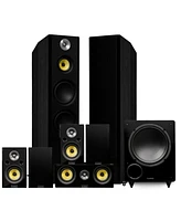 Fluance Signature HiFi Surround Sound Home Theater 7.1 Speaker System including 3-Way Floorstanding Towers, Center Channel, Surrounds and Rear Surroun