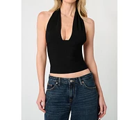 WeWoreWhat Women's Knit Halter Top