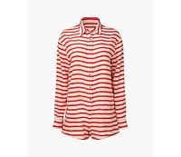 WeWoreWhat Women's Linen Beach Romper