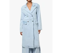 WeWoreWhat Women's Denim Blazer Jacket