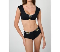 WeWoreWhat Women's Off Shoulder Bikini Top