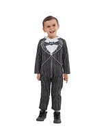 Nightmare Before Christmas Baby Boys Jack Skellington Zip Up Coverall Newborn to