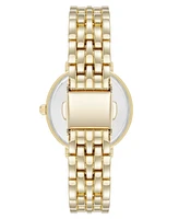 Anne Klein Women's Quartz Classy Gold-Tone Metal Alloy and Black Dial Watch, 30mm