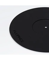 Fluance Turntable Platter Mat (Rubber Black) - Durable Audiophile Grade Silicone Design for Vinyl Record Players (Pfhtrp)