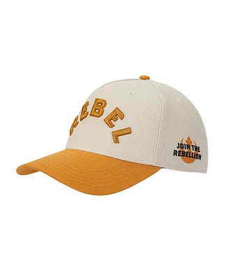Star Wars Men's Rebel Off-white & Orange A-Frame Snapback Hat