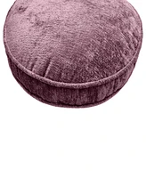 Edie@Home Delmonico Chenille Decorative Pillow, 16" Round