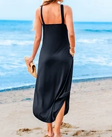 Cupshe Women's Seaside Glow Blue Maxi Beach Dress