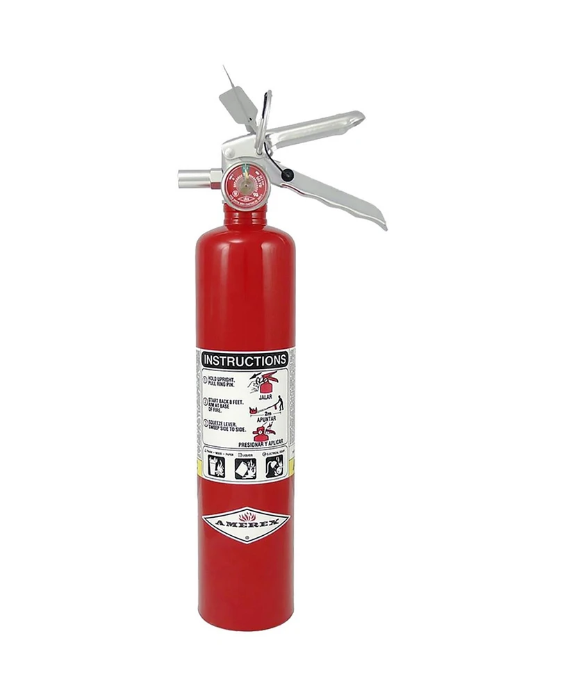 Amerex B417T, 2.5lb Abc Dry Chemical Fire Extinguisher with Aluminum Valve & Wall Bracket