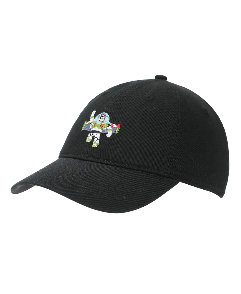 Disney Men's Toy Story Buzz Lightyear Black Unstructured Baseball Cap