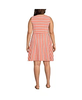 Lands' End Plus SizeCotton Modal Boatneck Twist Dress