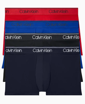 Calvin Klein Men's 3+1 Value Pack Micro Stretch Low-Rise Trunks