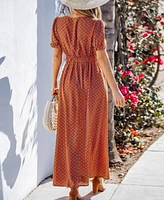 Cupshe Women's Sunny Vibes Geo Print Maxi Beach Dress