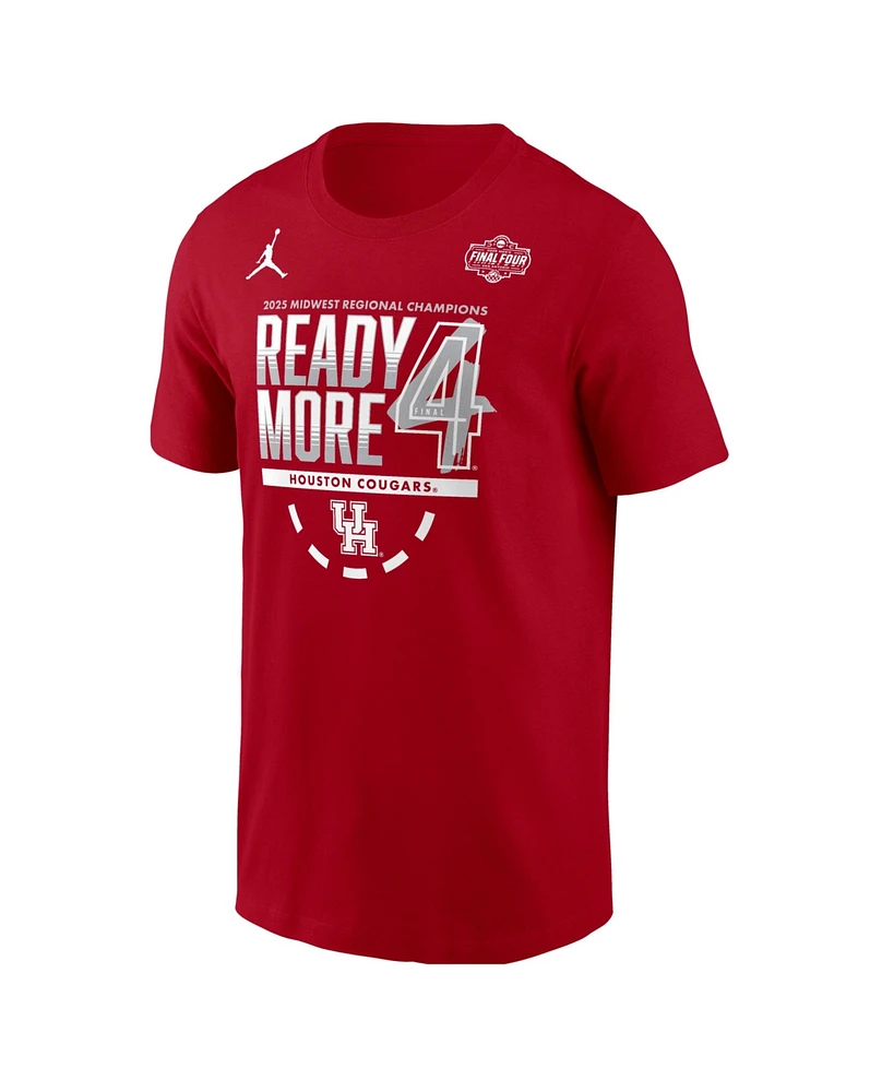 Jordan Men's Red Houston Cougars 2025 Ncaa Basketball Tournament March Madness Final Four Locker Room T-Shirt