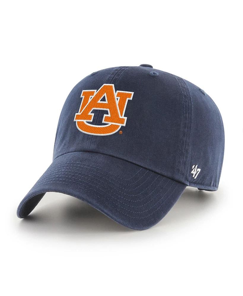 '47 Brand Men's Navy Auburn Tigers 2025 Ncaa Men's Basketball Tournament March Madness Final Four Clean Up Adjustable Hat